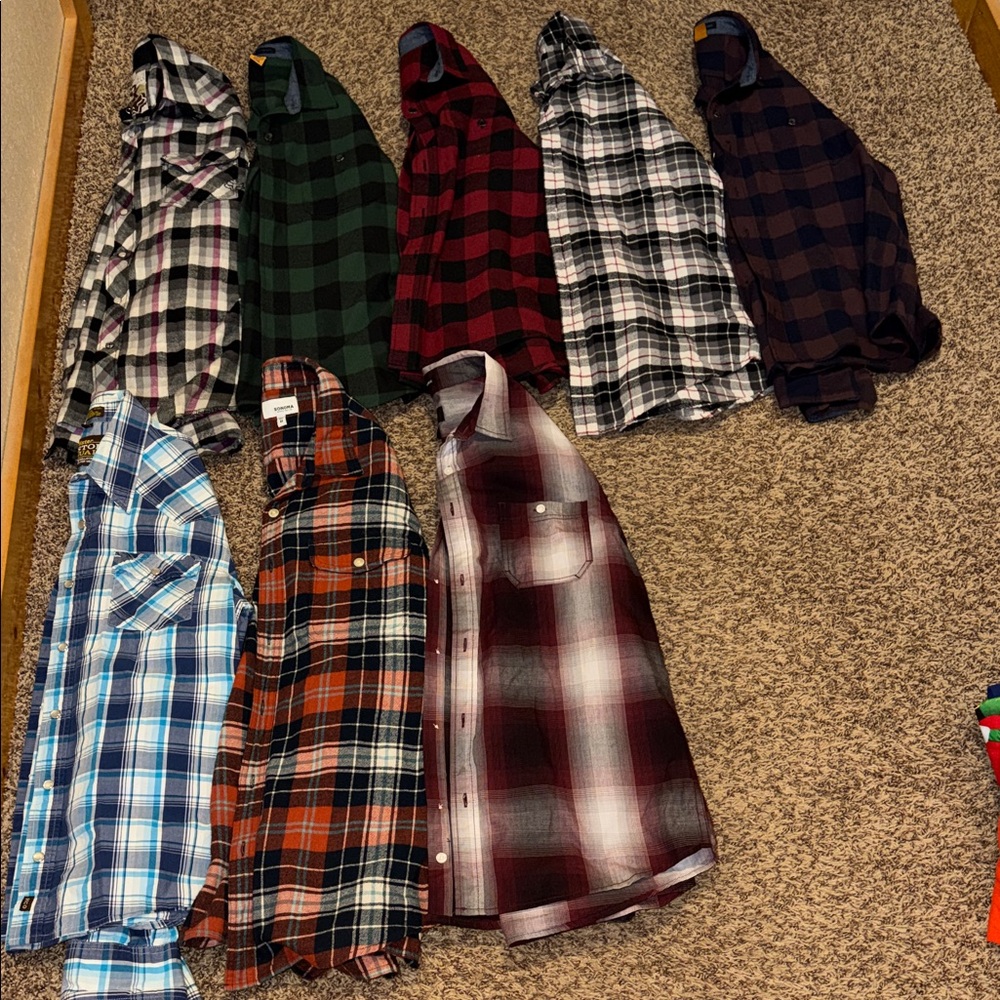 Lot of men’s button down long sleeve Shirt’s
